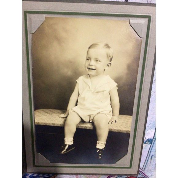 Antique Baby Photo Warren Laue Little Baby Boy Photo - Picture 5 of 9
